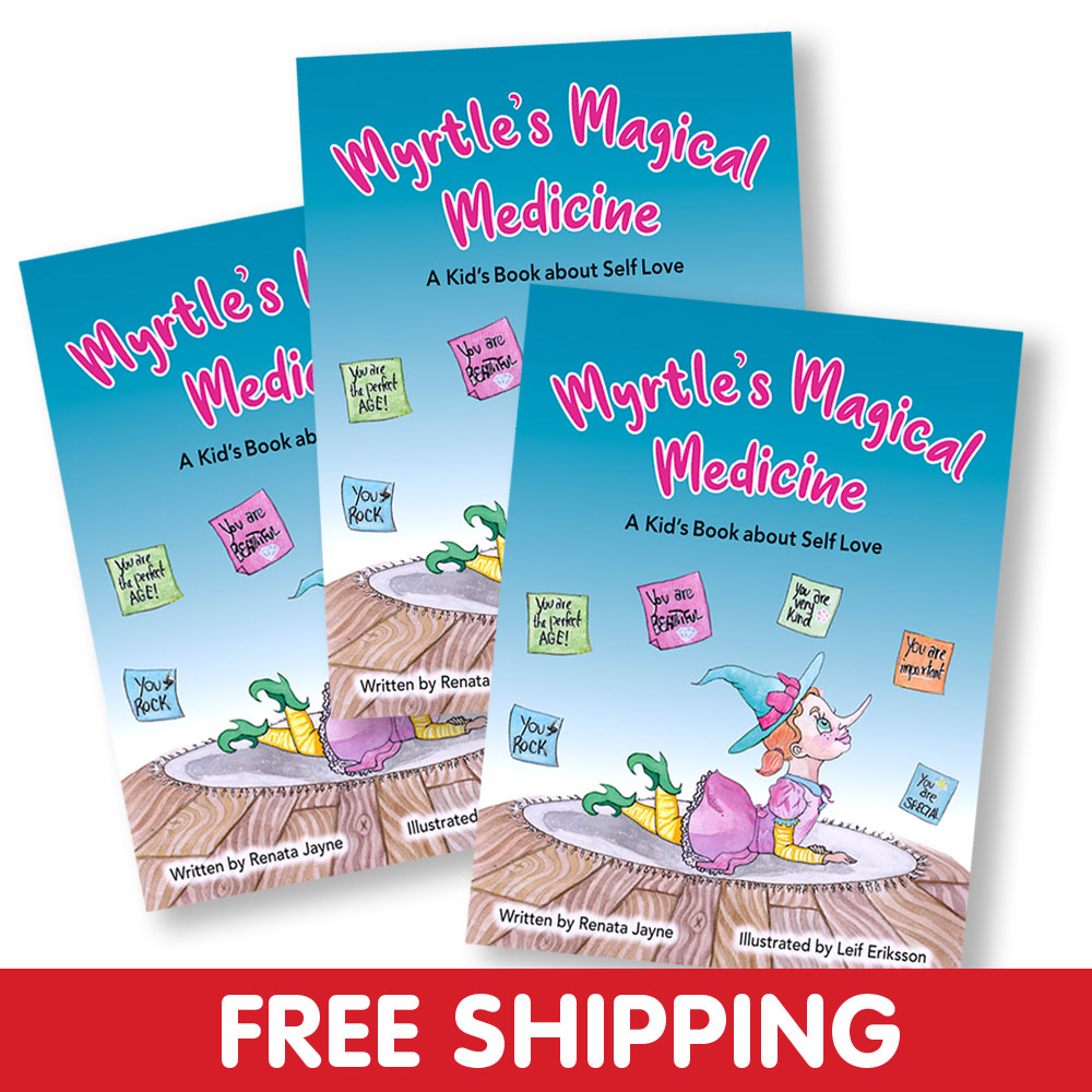 3 x MYRTLE'S MAGICAL MEDICINE 40 Page Colour Story Books (buy1 &amp; give2 )